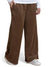 Brown Velvet Wide Leg (W) - Khotwh